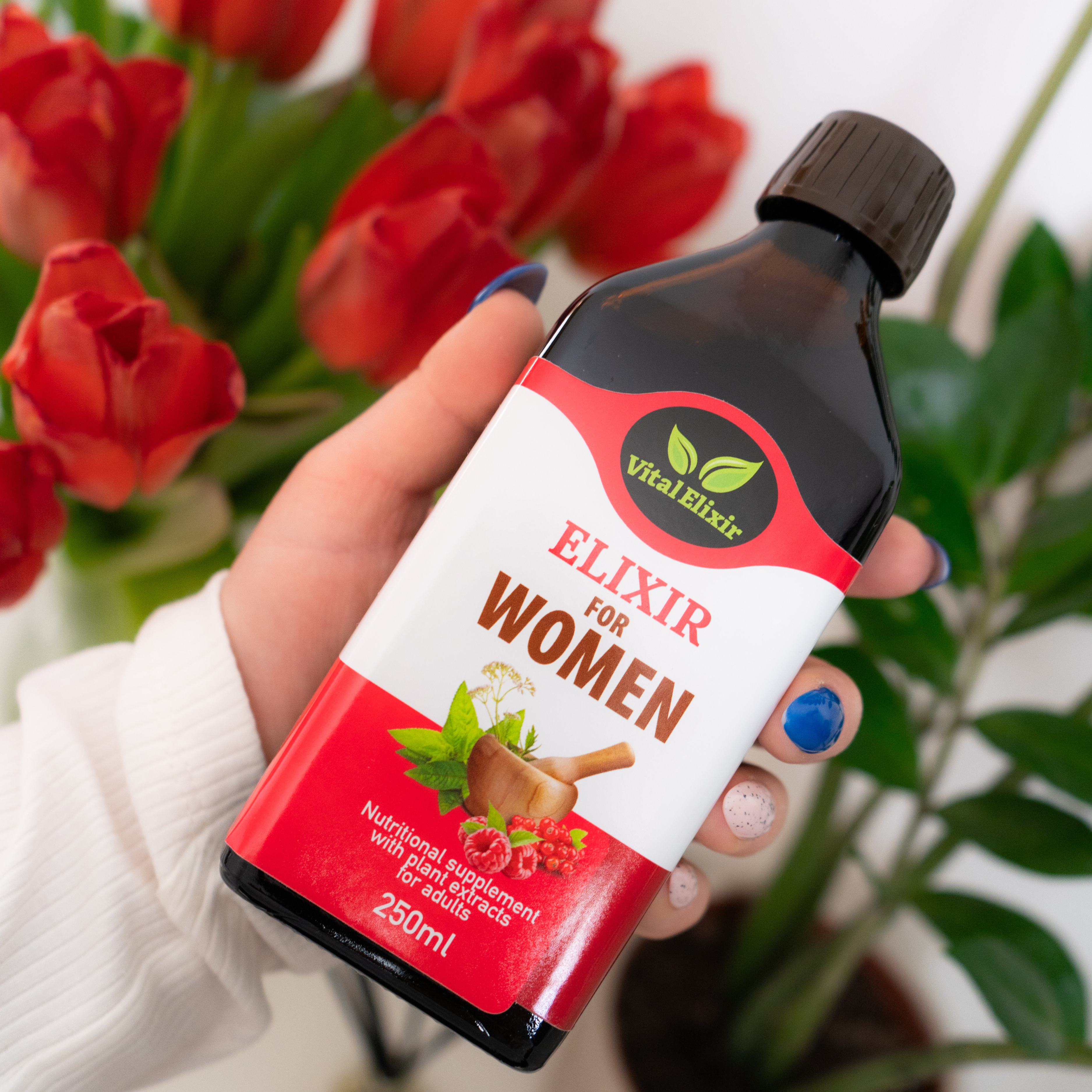 SupplementWomenNaturalHormoneBalanceEnergyMoodSupportVitalElixir